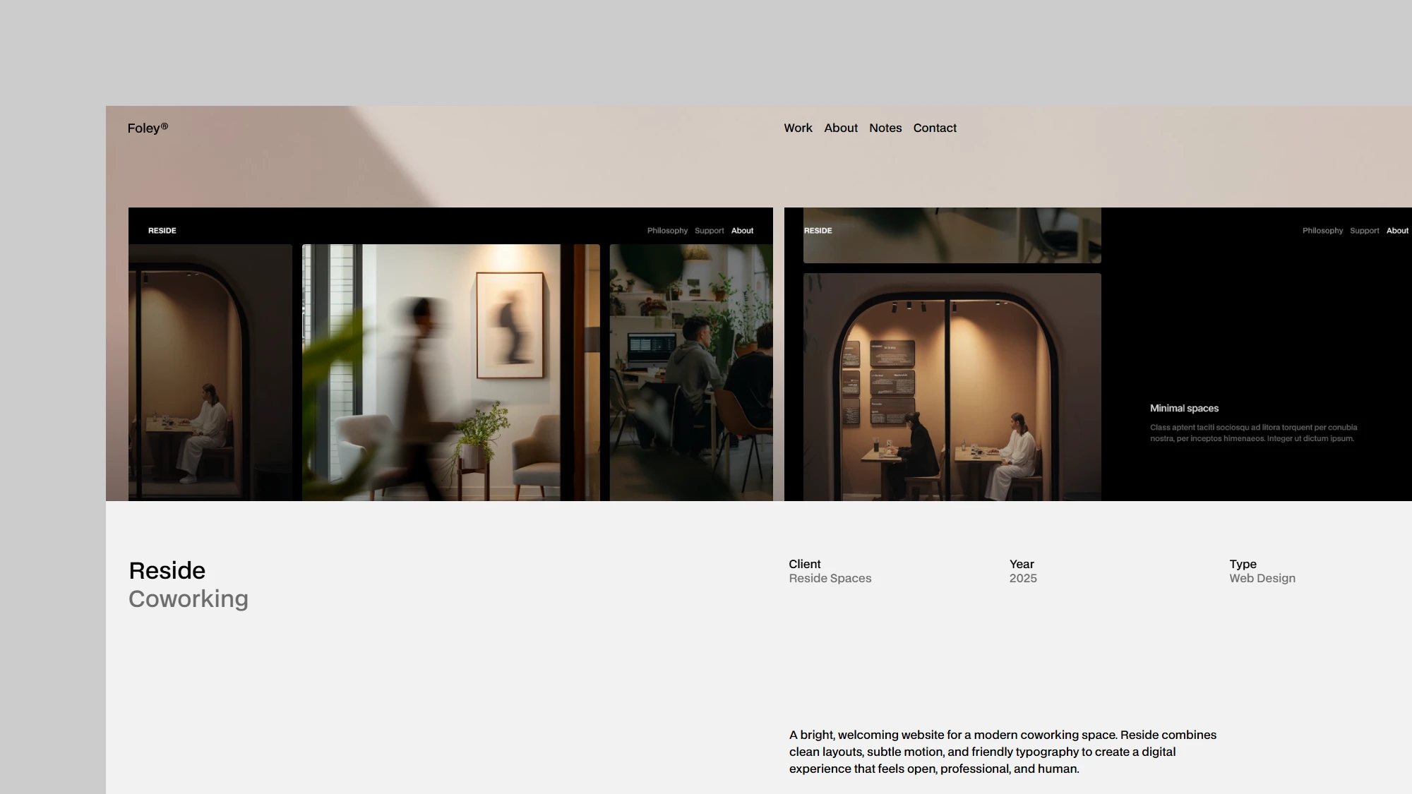 Foley Portfolio Template for Webflow