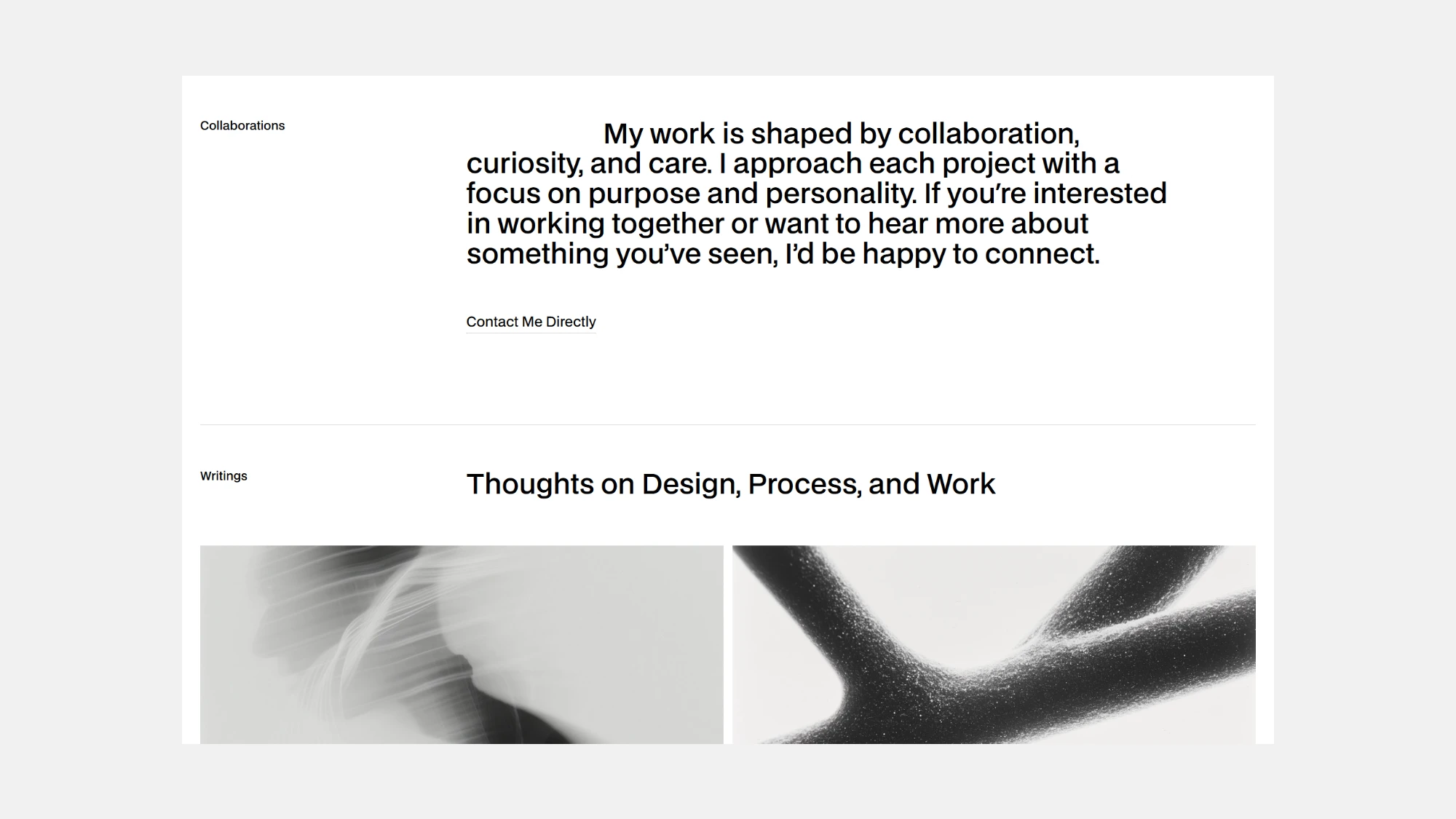 Lesser Portfolio Template for Webflow