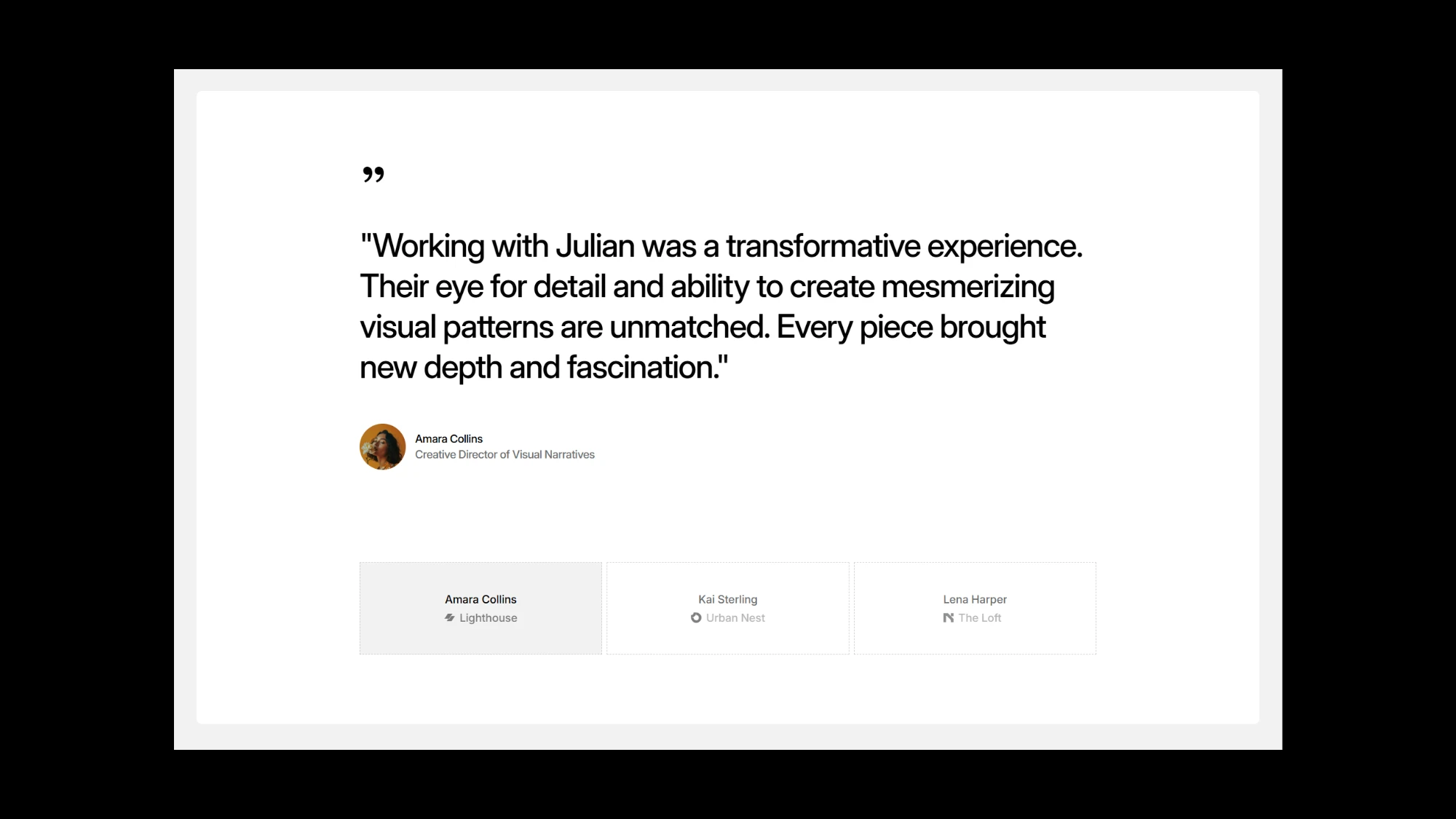 Port A1 Portfolio Template for Webflow