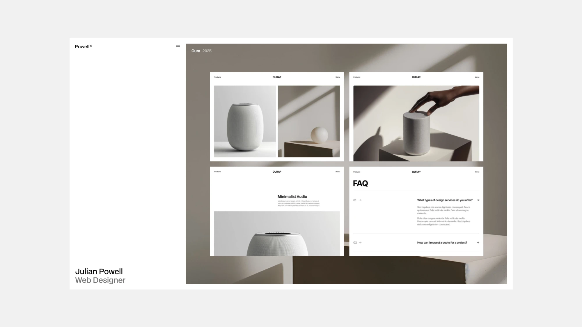 Powell Portfolio Template for Webflow
